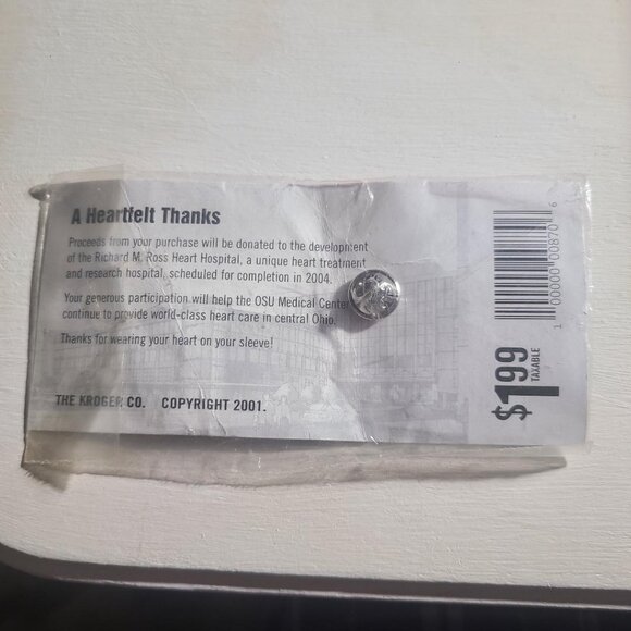 The Ohio State University 2001 Heart Hospital Lapel Pin - Picture 4 of 6